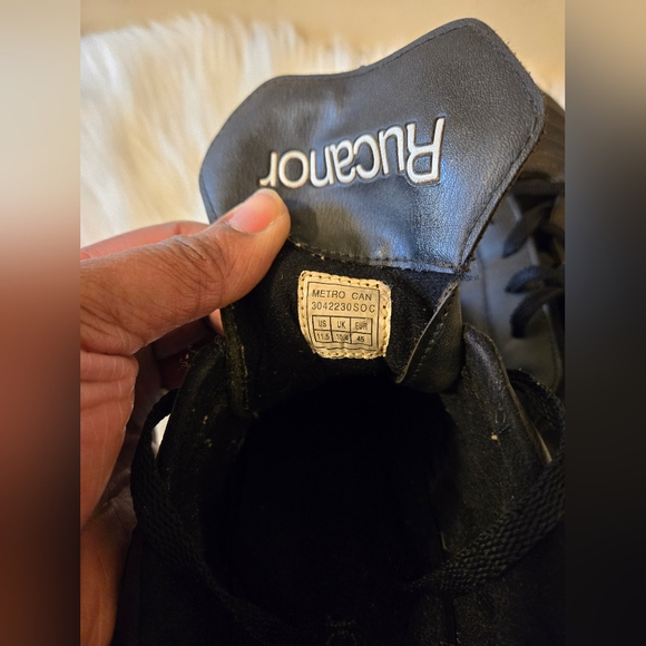 Rucanor Soccer Football Men's Shoe Black & White Size US 11.5 UK 10.5 EUR 45 - Picture 4 of 9